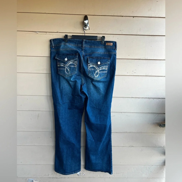 Angels Dark Wash Wide Leg Jeans - Size 20W - Picture 3 of 4